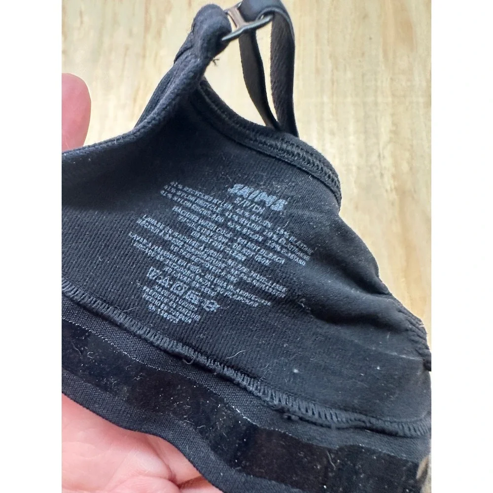 Skims Stretch Rib Bralette Onyx Black Ruched Front Adjustable Straps Size S/P‎ - Picture 4 of 4